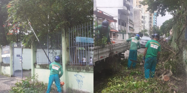 AÇÕES EQUIPES DE ARBORIZAÇÃO URBANA DIAS 18/02 E 19/02/2022